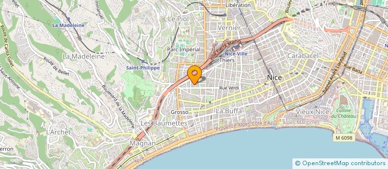 localisation de l'entreprise PEINTURE CARRELAGE MONTANUCCI BOLLENS à NICE