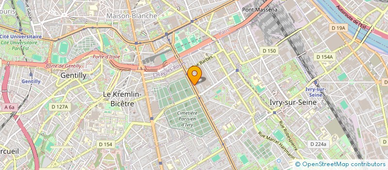 localisation de l'entreprise PEINTURE D'IVRY  IVRY-SUR-SEINE