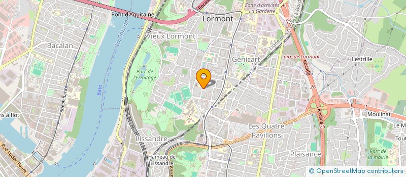 localisation de l'entreprise PEINTURE D'OR  LORMONT