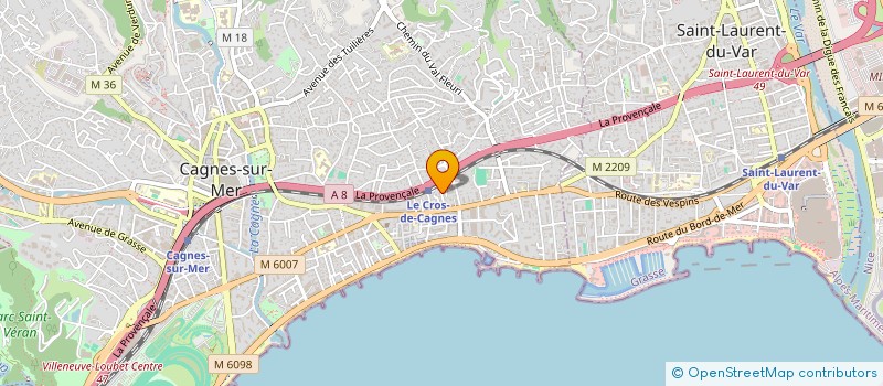 localisation de l'entreprise PEINTURE DECO RENOVATION  CAGNES-SUR-MER