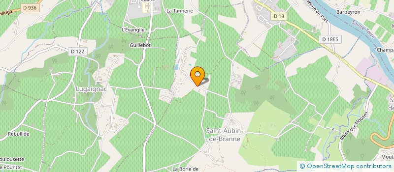localisation de l'entreprise PEINTURE DECORATION  SAINT-AUBIN-DE-BRANNE