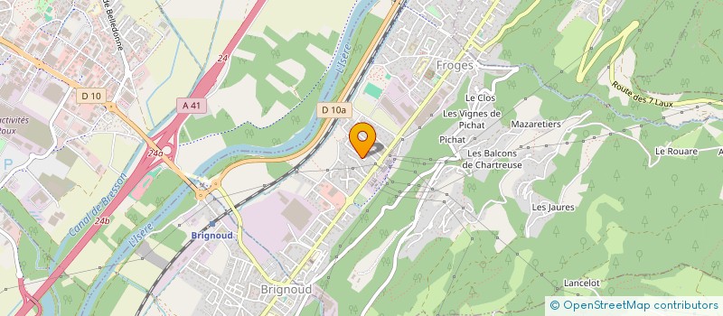 localisation de l'entreprise PEINTURE & DECORATION CIREE  FROGES