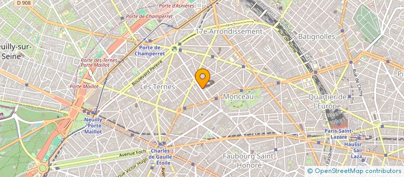 localisation de l'entreprise PEINTURE & DECORATION CLAVIER  PARIS