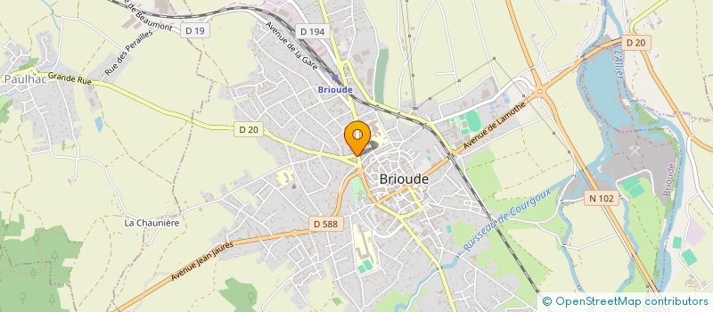 localisation de l'entreprise PEINTURE DECORATION FROMAGE  BRIOUDE