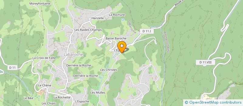 localisation de l'entreprise PEINTURE DECORATION GRIMONT GERARD ET FILS SARL  LABAROCHE