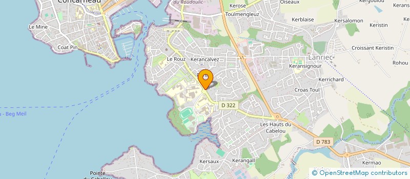 localisation de l'entreprise PEINTURE DECORATION J.MARION ET FILS à CONCARNEAU