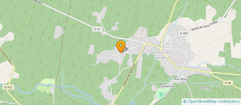 localisation de l'entreprise PEINTURE DES LANDES  PONTENX-LES-FORGES