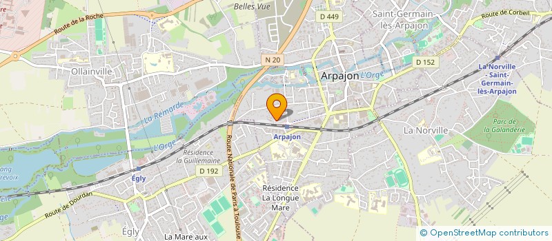 localisation de l'entreprise PEINTURE DIALLO à ARPAJON