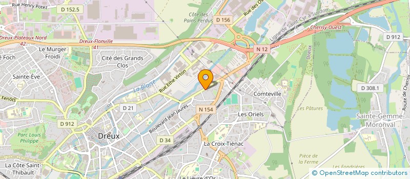 localisation de l'entreprise PEINTURE DROUAISE à DREUX