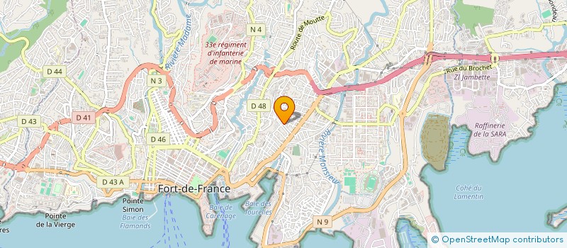 localisation de l'entreprise PEINTURE DU BATIMENT à FORT-DE-FRANCE
