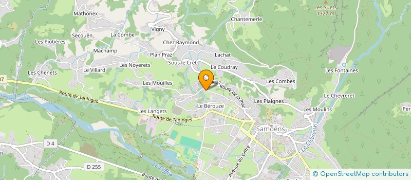 localisation de l'entreprise PEINTURE DU CRIOU  SAMOENS