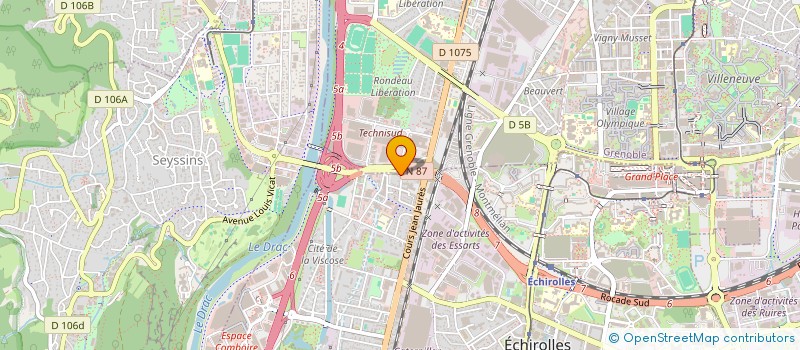 localisation de l'entreprise PEINTURE DU DAUPHINE  ECHIROLLES