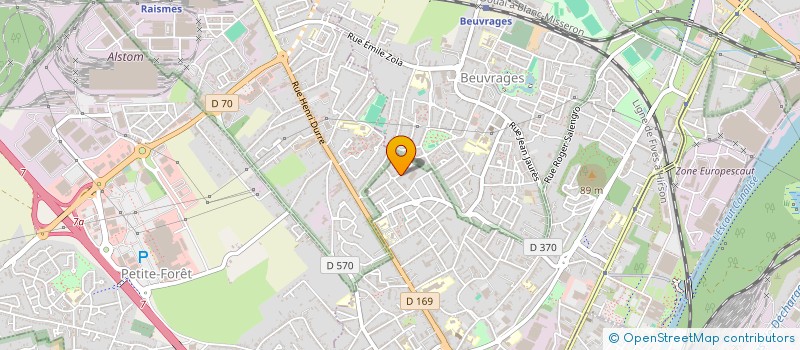 localisation de l'entreprise PEINTURE DU NORD à ANZIN