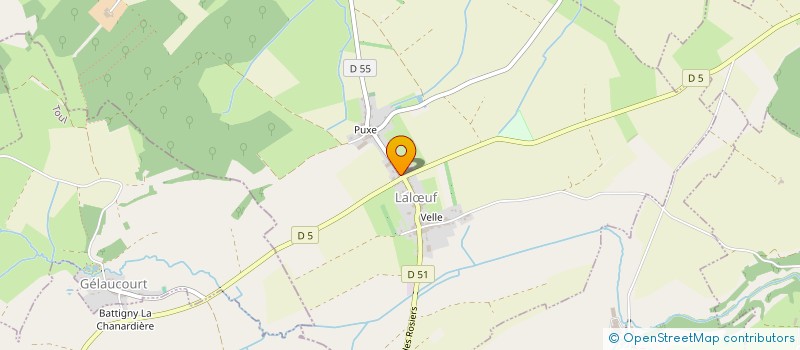 localisation de l'entreprise PEINTURE DU SAINTOIS  LALOEUF