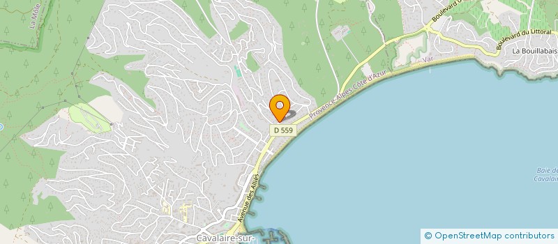 localisation de l'entreprise PEINTURE DU SUD à CAVALAIRE-SUR-MER