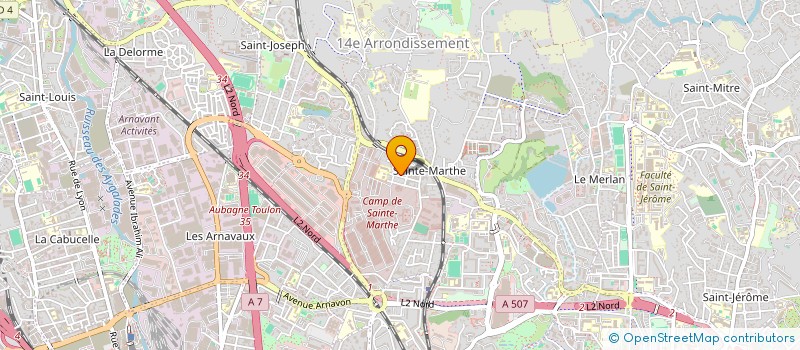 localisation de l'entreprise PEINTURE DU SUD à MARSEILLE