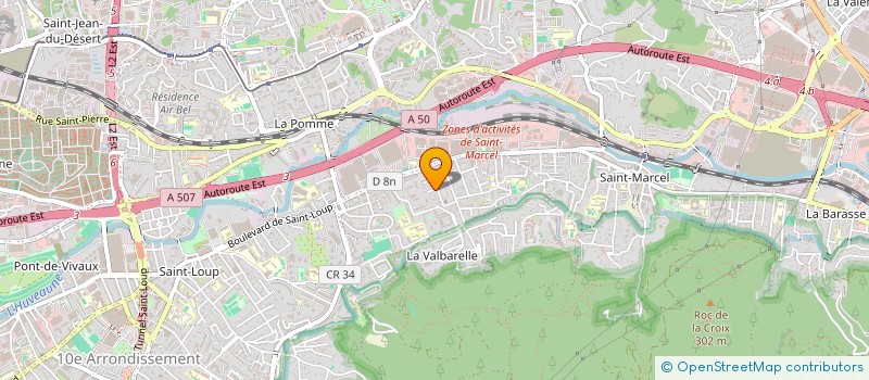 localisation de l'entreprise PEINTURE DU SUD à MARSEILLE 11EME