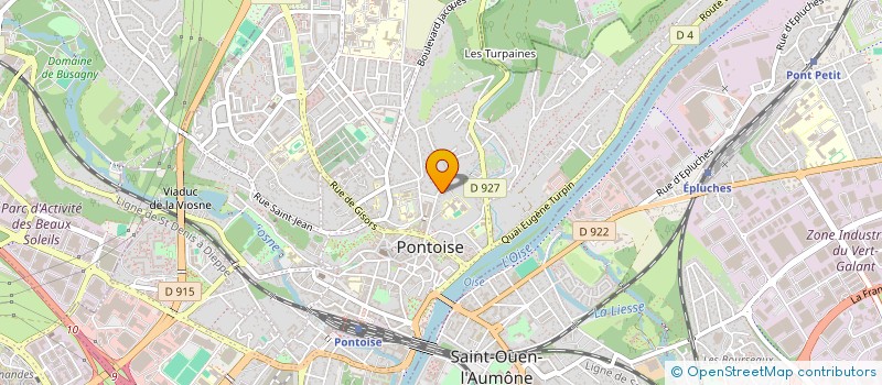 localisation de l'entreprise PEINTURE ELECTRICITE PLOMBERIE  PONTOISE