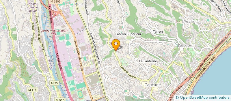 localisation de l'entreprise PEINTURE ET BATIMENT DU GOLFE  NICE