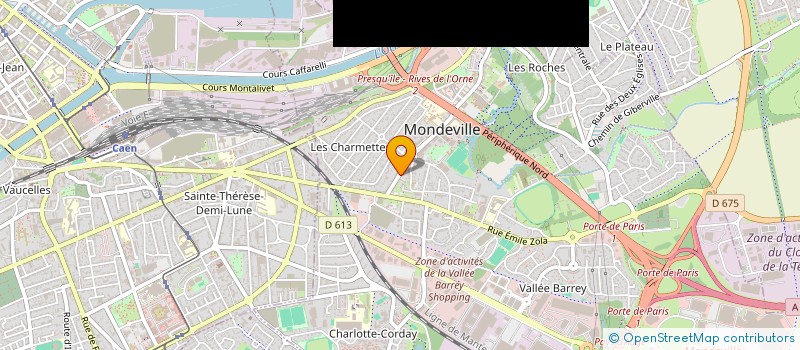 localisation de l'entreprise PEINTURE ET CINEMA  MONDEVILLE