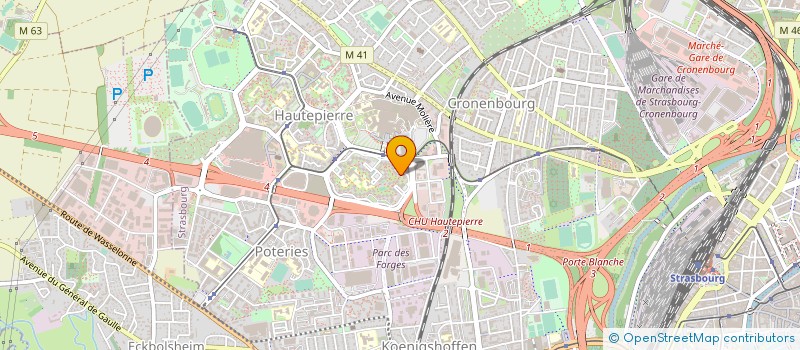 localisation de l'entreprise PEINTURE ET DECOR FINELLI à STRASBOURG