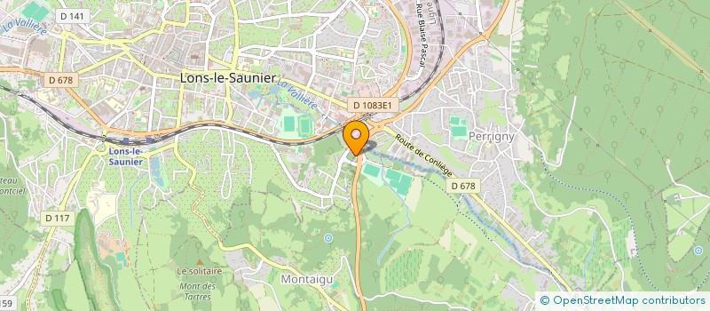 localisation de l'entreprise PEINTURE ET DECORATION GIRARDET  MONTAIGU