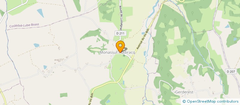 localisation de l'entreprise PEINTURE ET MATIERES DECORATIVES  MONASSUT-AUDIRACQ