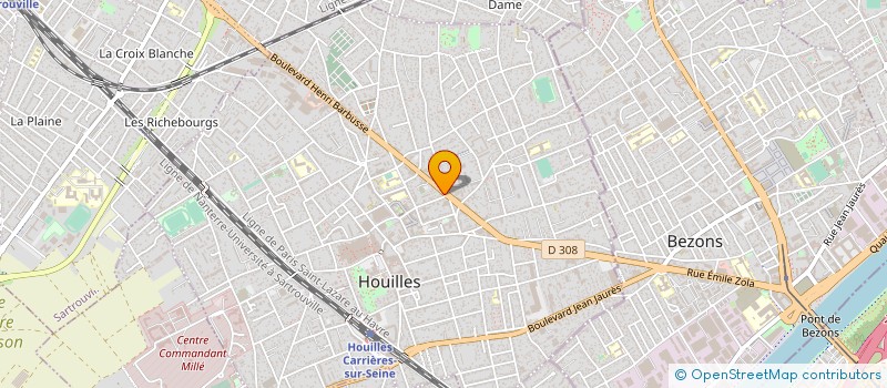 localisation de l'entreprise PEINTURE ET RAVALEMENT DE L'OUEST PARISIEN à MAISONS-LAFFITTE