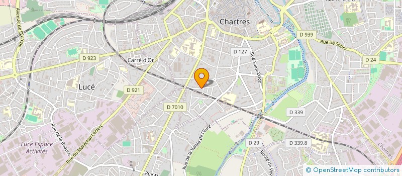 localisation de l'entreprise PEINTURE ET REALITES à CHARTRES