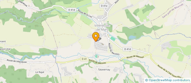 localisation de l'entreprise PEINTURE ET TRADITIONS  VILLENEUVE-DE-MARC