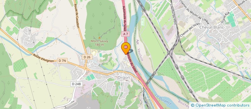 localisation de l'entreprise PEINTURE FRIGUECHE  ORGON