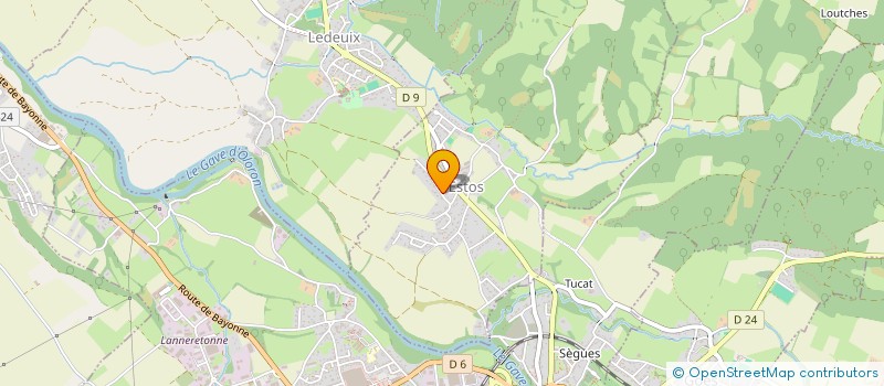 localisation de l'entreprise PEINTURE GAIRIN MAX  ESTOS