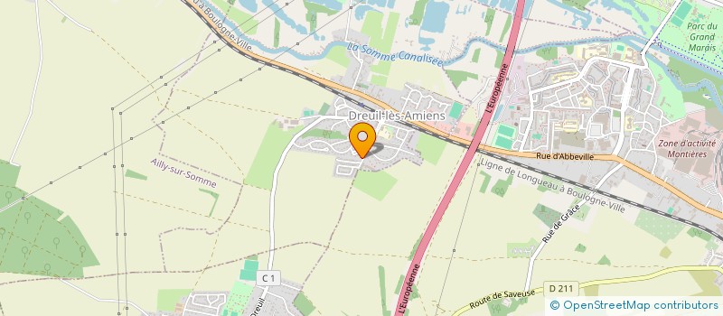 localisation de l'entreprise PEINTURE GOSSELIN JACOB à DREUIL-LES-AMIENS