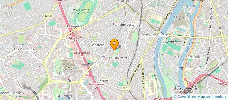localisation de l'entreprise PEINTURE GOUTTELETTE SERVICES à TOULOUSE