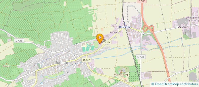 localisation de l'entreprise PEINTURE HERR ET COMPAGNIE  ROSHEIM