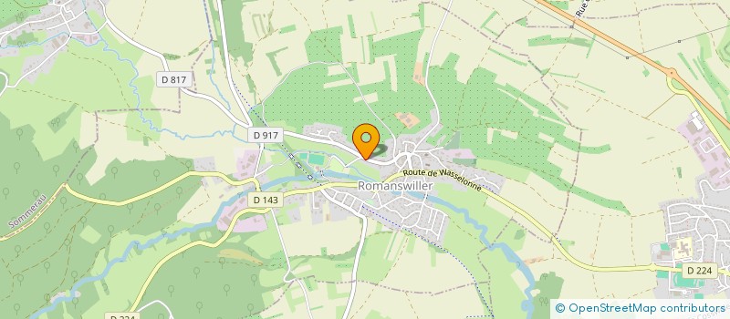 localisation de l'entreprise PEINTURE HUY  ROMANSWILLER