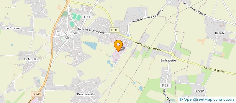 localisation de l'entreprise PEINTURE ISABELLE  OCTEVILLE-SUR-MER