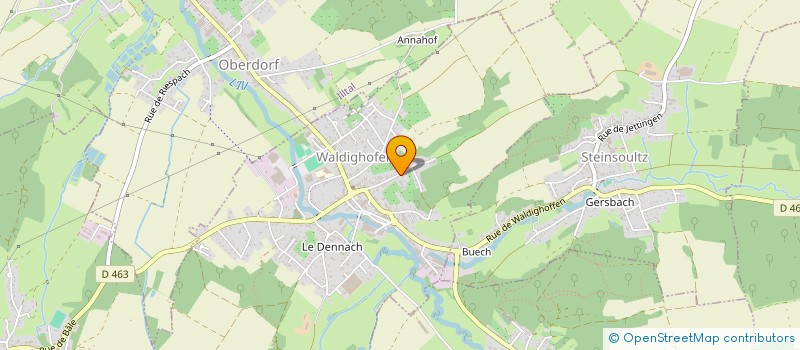 localisation de l'entreprise PEINTURE LINO  RIESPACH