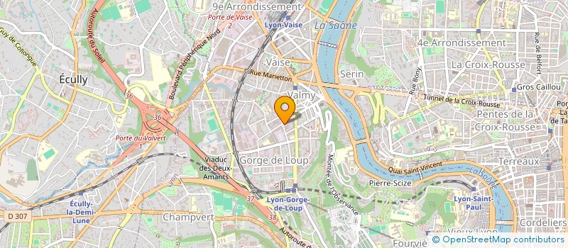 localisation de l'entreprise PEINTURE LURON à LYON