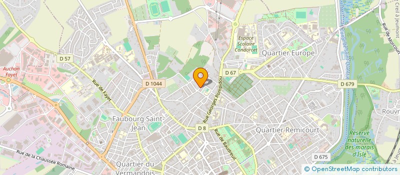 localisation de l'entreprise PEINTURE MODERNE DE L AISNE à SAINT-QUENTIN
