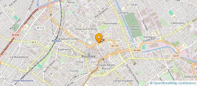 localisation de l'entreprise PEINTURE MSK RENOVATION  ROUBAIX