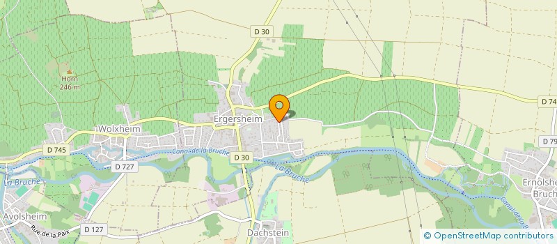 localisation de l'entreprise PEINTURE NEUROHR  ERGERSHEIM