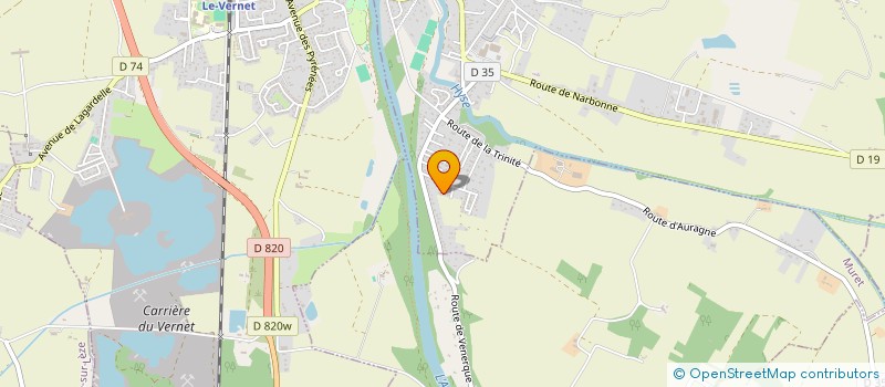 localisation de l'entreprise PEINTURE OCCITANIE à VENERQUE