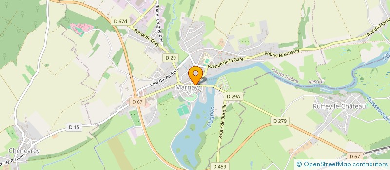 localisation de l'entreprise PEINTURE OUTIN à MARNAY