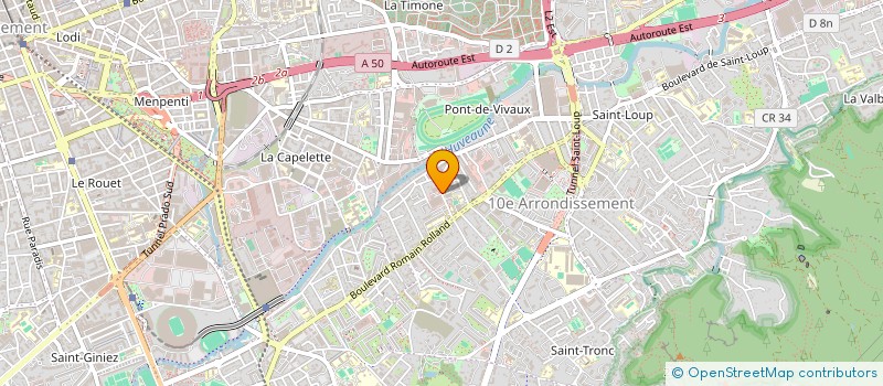 localisation de l'entreprise PEINTURE PAPIER PEINT SERVICE à MARSEILLE