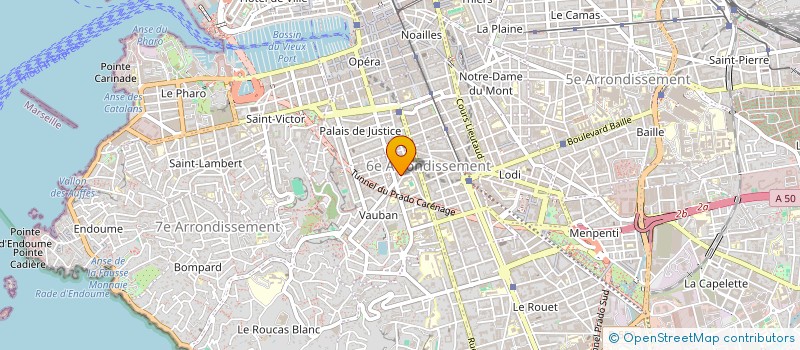 localisation de l'entreprise PEINTURE PAPIERS PEINTS DU MIDI  MARSEILLE