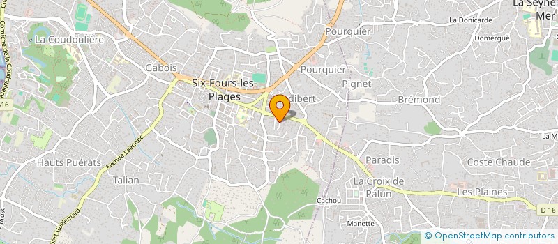 localisation de l'entreprise PEINTURE PECHTAMALDJIAN à SIX-FOURS-LES-PLAGES