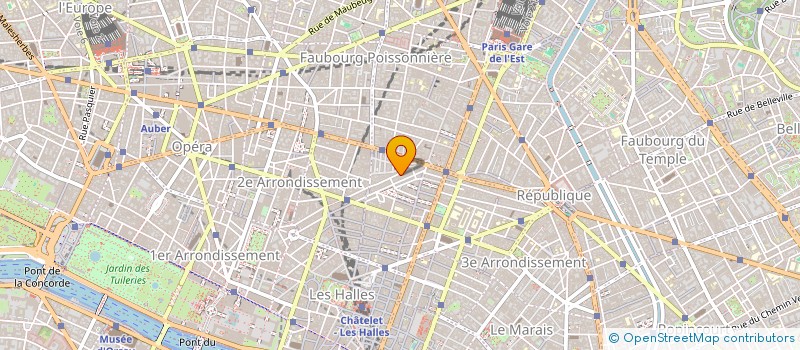 localisation de l'entreprise PEINTURE PLATRERIES à PARIS