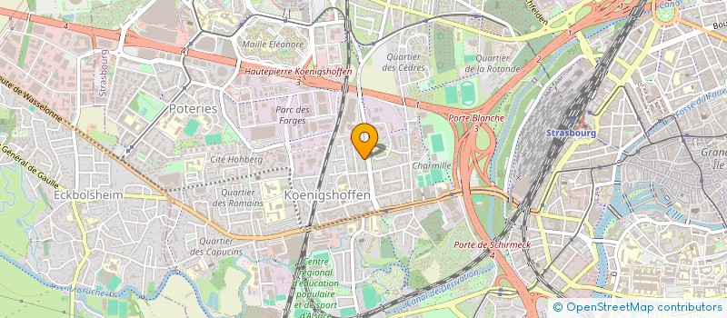 localisation de l'entreprise PEINTURE PLUS à STRASBOURG