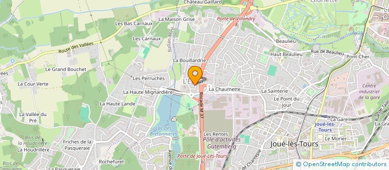 localisation de l'entreprise PEINTURE PRO 37  JOUE-LES-TOURS